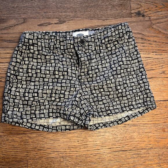 Old Navy Girls Shorts Lot Linen Blend Size 7 & 8 Adjustable Waist Blue Black - Picture 3 of 16